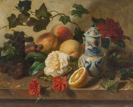 Henri Robbe (1807–1899): Stillleben mit Früchten, 