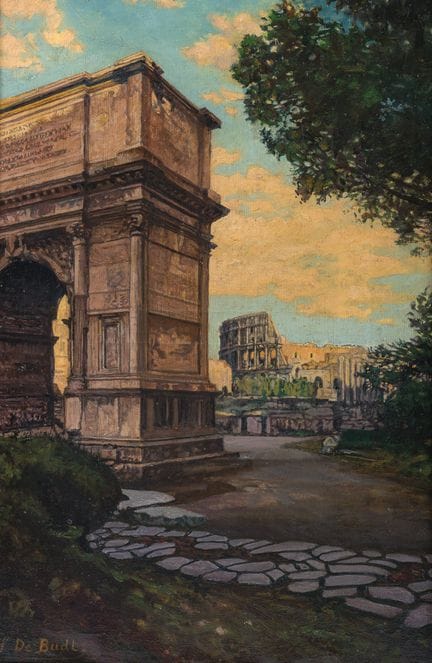 Henri De Budt (1884–1967): Blick auf Rom mit dem K