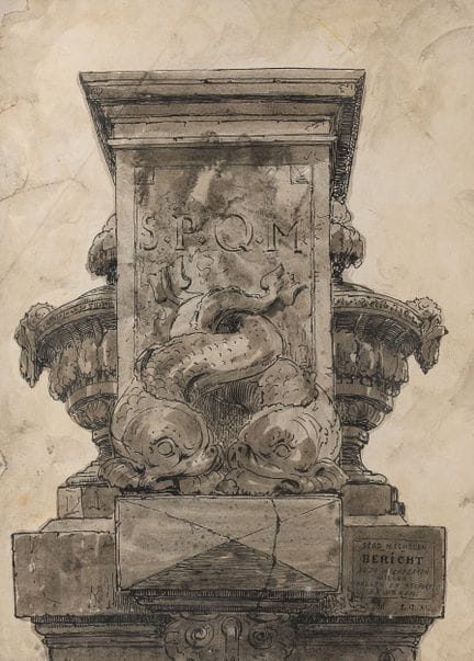 Alfred Ost (1884–1945): Der Neptunbrunnen in Meche