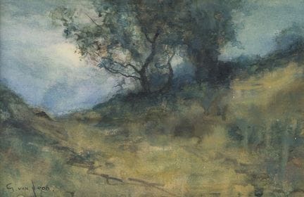 Gustaaf Van Loon (1912–1980): Hügelige Landschaft 