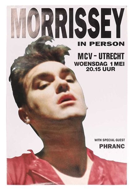 Morrissey : une affiche promotionnelle originale d