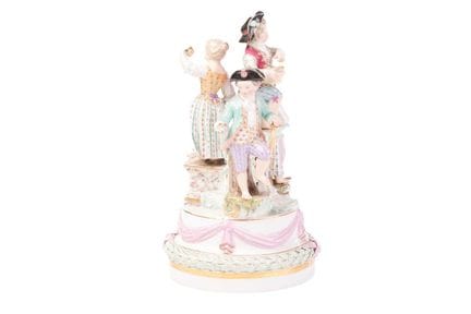 Ensemble de figurines en porcelaine de Meissen de 