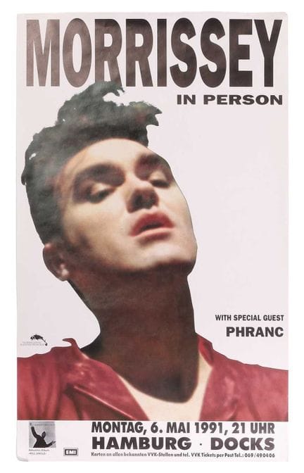 Morrissey : une affiche promotionnelle originale d
