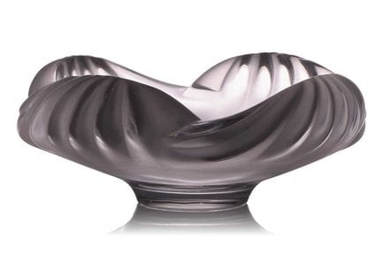 Un bol « Aruba » de Lalique en verre dépoli et tra