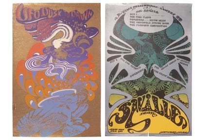 Deux affiches musicales originales des années 1960