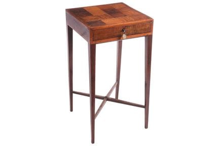 An early 19th-century mahogany and specimen wooden