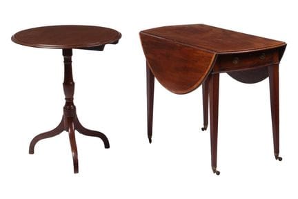 A Regency mahogany snap-top occasional table, with