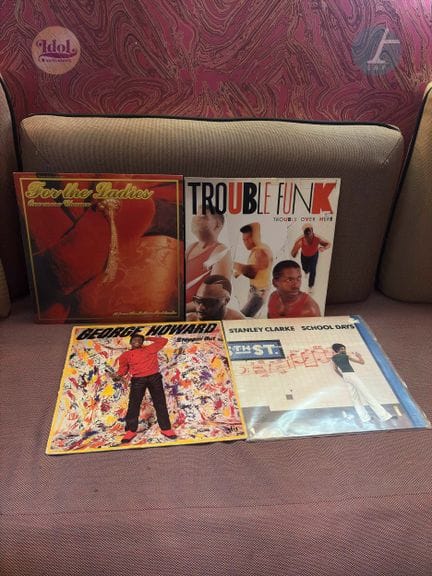 Lot de dix disques vinyles 33 tours de Soul, Funk 