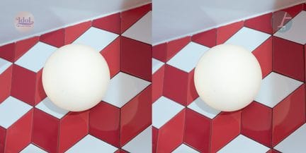 Ein Paar kugelförmige Wandleuchten
Weiß getöntes G