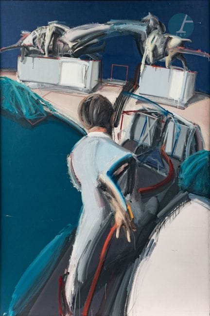 Milos SOBAIC (1945–2021)
Two Monuments
Oil on canv
