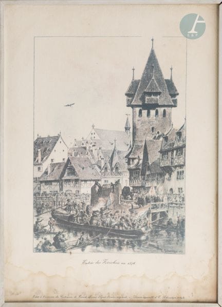 Framed print
Entry of the Zurichers in 1576
Printe