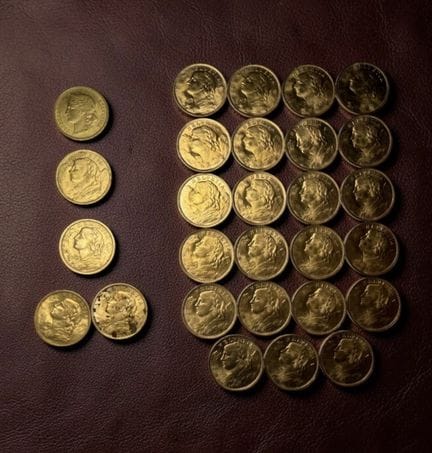 - 20F or jaune 1896  SUISSE - A/ Tête d'Helvetia d