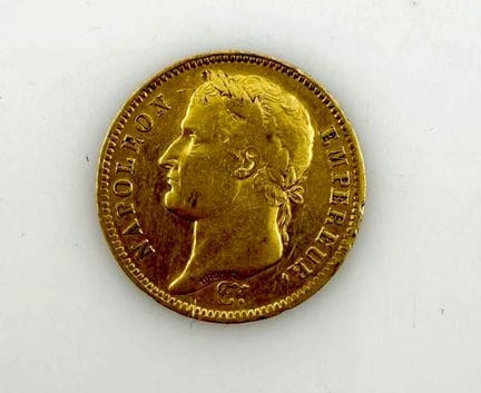 Une pièce en or de 40 Francs Napoléon Ier 1811 A
P