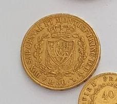 Une pièce en or de 80 Lires 1826 (Italie)
P : 25,8