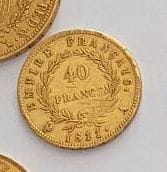 Une pièce en or de 40 Francs Napoléon Ier 1811 A
P