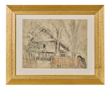 Alix Aymé (1894-1989)
Case a Luang Prabang, Laos, 