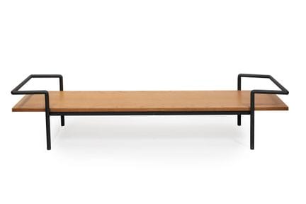 POLTRONA FRAU
Rectangular bench made of metal and 