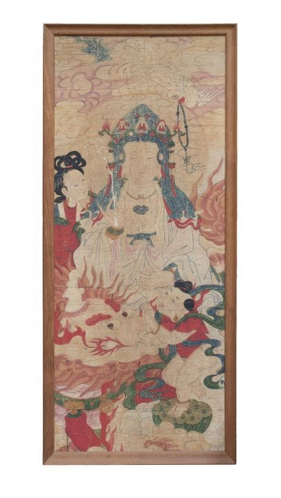 CHINA, 19th century
Wenshu Pusa (Manjusri) seated 