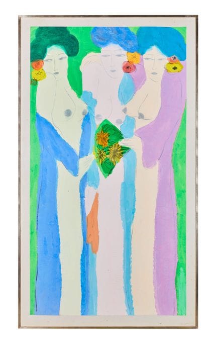 TING Walasse (1929-2010)
Tre donne
Guazzo su carta