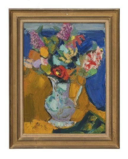 Pierre AMBROGIANI (1907-1985)
Fleurs au vase blanc