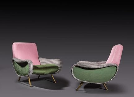 Marco ZANUSO (1916-2001)
Par de sillones «Lady», m
