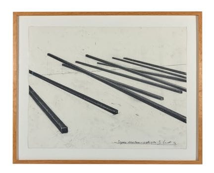 BERNAR VENET (BORN IN 1941)
Straight-Oblique Lines