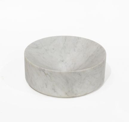 Gray marble fruit bowl 
H: 11 cm - L: 30 cm
      