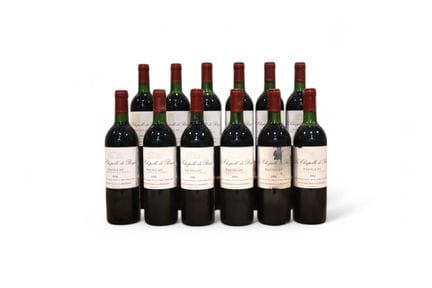 [BORDEAUX]
Douze bouteilles de La Chapelle de Bage