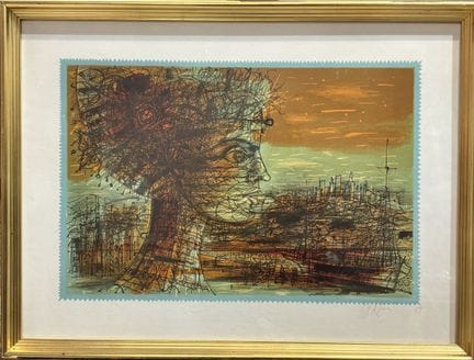 Jean CARZOU (1907-2000)
Figure féminine avec fond 