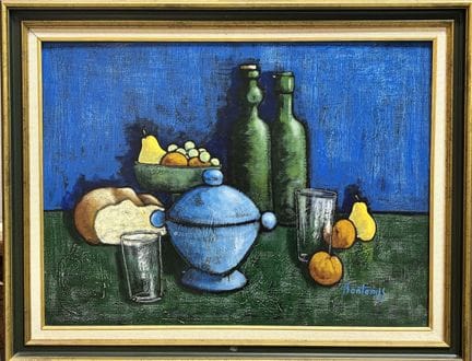 Gérard BONTEMPS (né en 1944)
Fruits et soupière bl