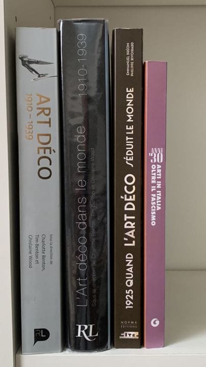 Art Déco. 6 livres.
Anni 30. Arte in Italia... Pal