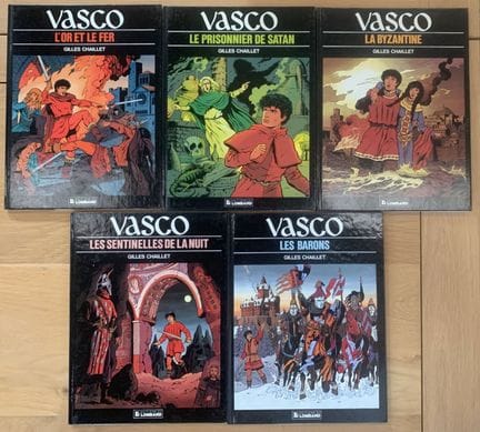 CHAILLET
Vasco. 5 vol.
Le Lombard 
Merci de contac