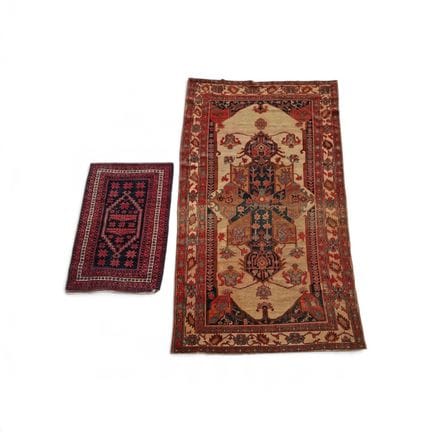 Lot de deux tapis comprenant un tapis persan au st
