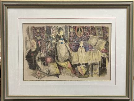 Emilio GRAU-SALA (1911-1975) 
Le coucher
Lithograp