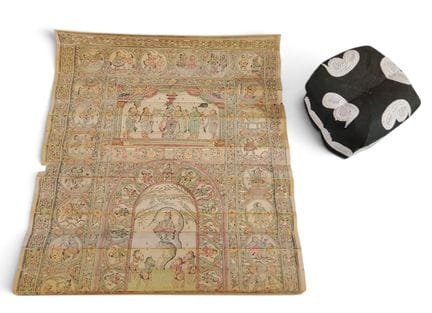 INDIA:
- Pannello pieghevole raffigurante Ananta e