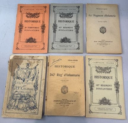 [Militaria]
Lot de cinq brochures sur les campagne