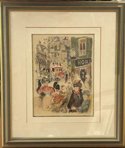 Emilio GRAU-SALA (1911-1975)
Scène de rue animée à