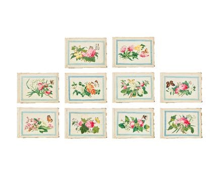 Sunqua (1830-1870)

Fleurs et papillons

Gouache s