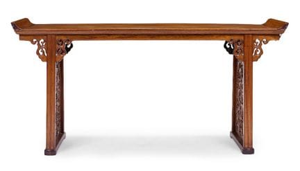 Raro tavolo-altare cinese in legno di huanghuali c