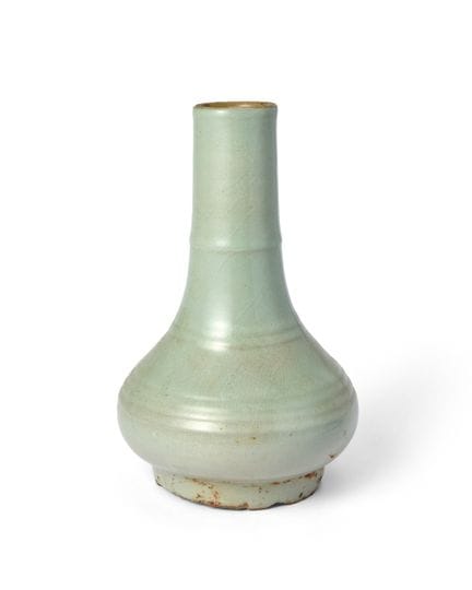 Vaso cinese in celadon di Longquan a forma di “bam