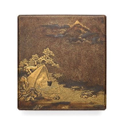 Une boîte à écriture japonaise en laque (suzuribak