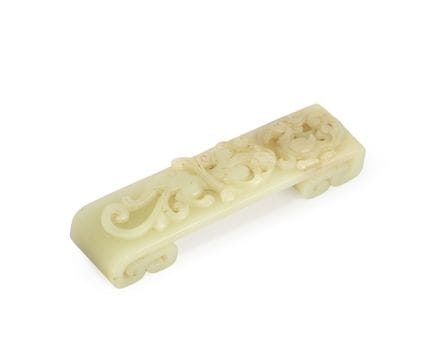 Porte-balai en céladon chinois à motif de "chilong