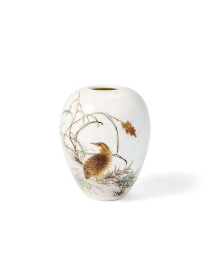 Vaso da acqua cinese in stile “famille rose” con m