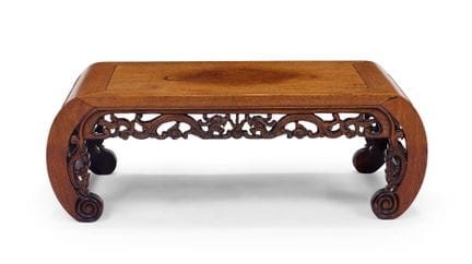 Petite table basse chinoise en hongmu, de type « k