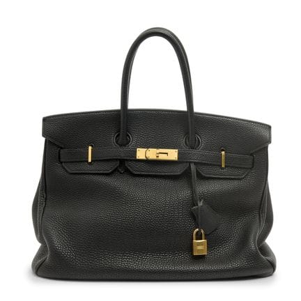 Hermès.

Birkin 35, 2006, en cuir noir « toge », a