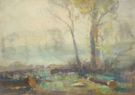 哈里·米顿·威尔逊，
英国，1873-1923-

十一幅风景画；

八幅木板油画、两幅画板油画以及