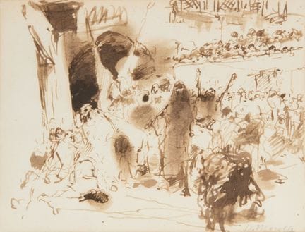 Domenico Morelli,
italiano, 1823-1901-

Una scena 