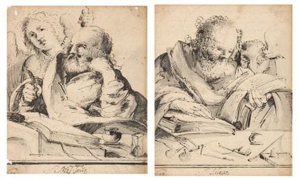 Follower of Jan Lievens,
Dutch 1607-1674-

Two dra
