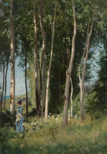 Jean Henri Zuber,
French 1844-1909-

View of an el