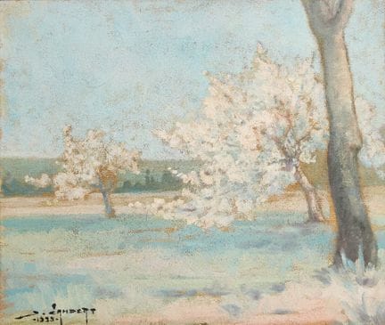 École européenne,
XXe siècle-

Paysage aux arbres 